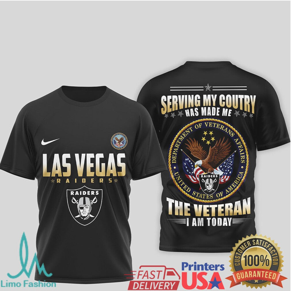 Las Vegas Raiders Official NFL Department Of Veterans Affairs 3D Shirt - Limotees LLC