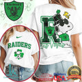 Las Vegas Raiders St. Patrick's Day T Shirt Snoopy Lucky Green Clover - Limotees LLC