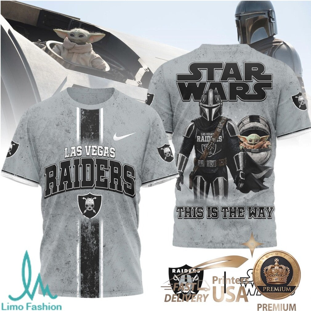 Las Vegas Raiders Star Wars The Mandalorian This Is The Way T Shirt - Limotees LLC