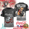 Las Vegas Raiders x Coca Cola Popeye “Drink Strong Play Hard” T Shirt - Limotees LLC