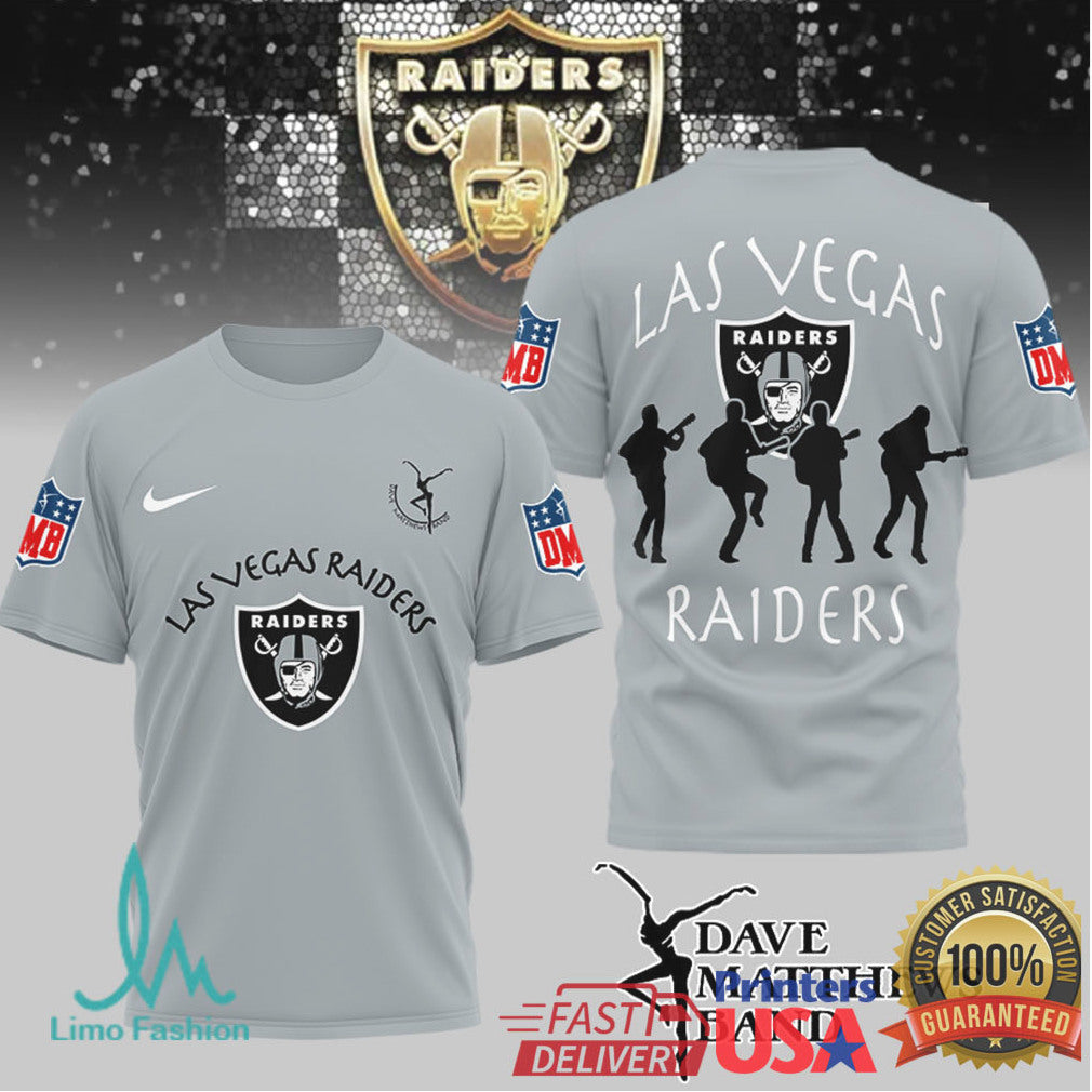 Las Vegas Raiders x Dave Matthews Band NFL Fan Mashup T Shirt - Limotees LLC