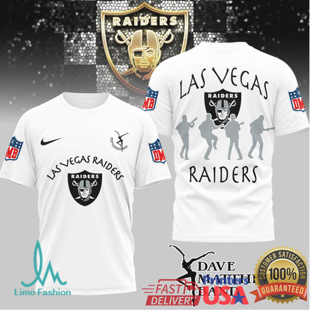 Las Vegas Raiders x Dave Matthews Band Rockstar Fan T Shirt - Limotees LLC