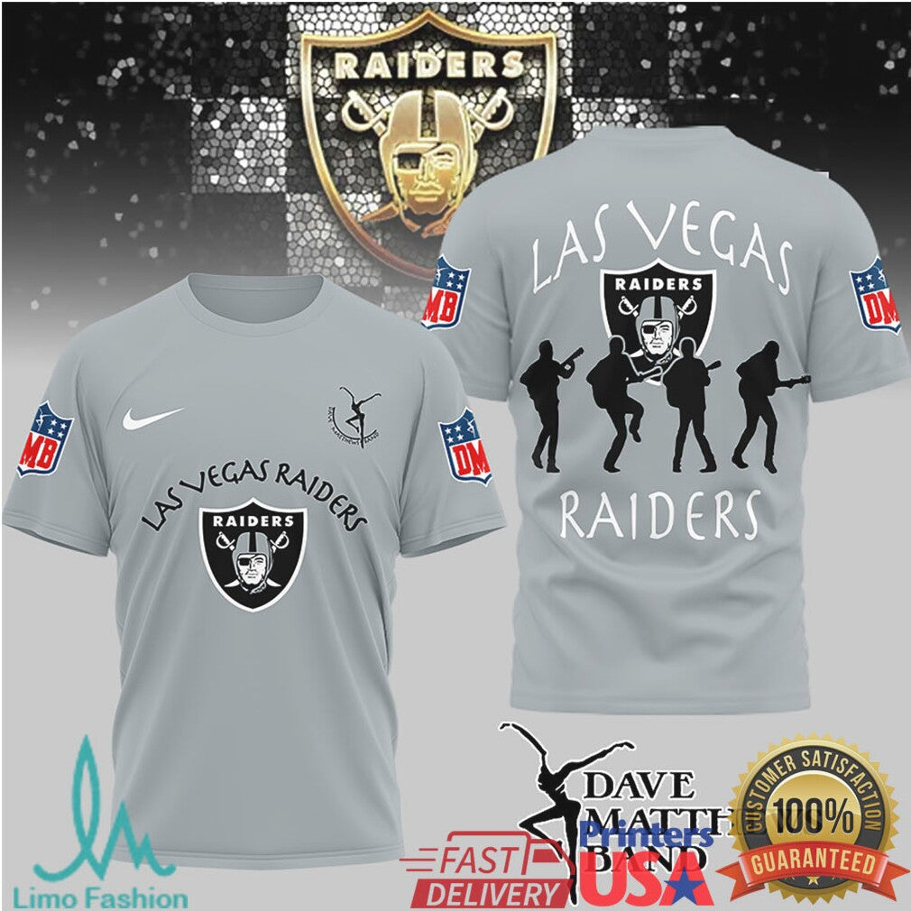 Las Vegas Raiders x Dave Matthews Band Rockstar Fan T Shirt - Limotees LLC