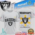 Las Vegas Raiders x Walmart Save Money Live Better Custom NFL T Shirt - Limotees LLC