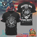 Las Vegas RaidersOfficial NFL Grateful Dead Firefighter 3D Shirt - Limotees LLC