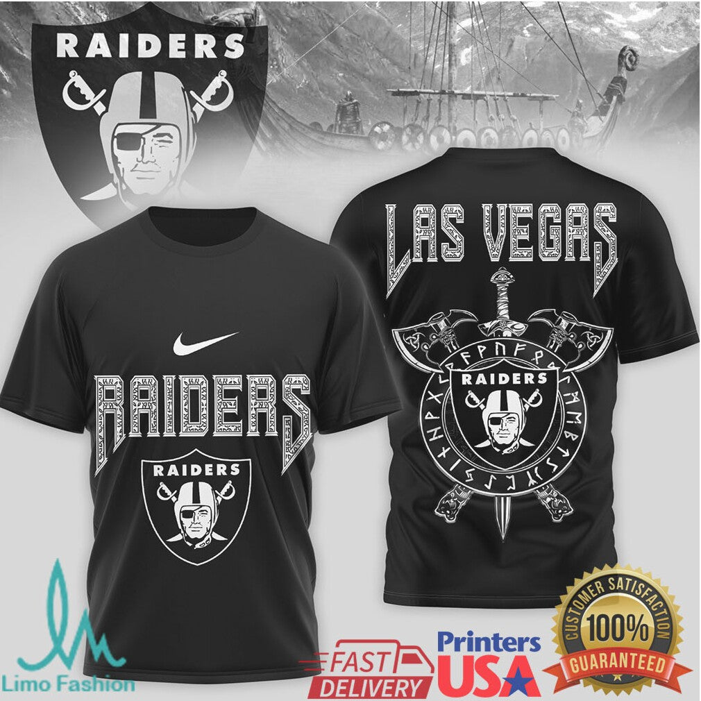 Las Vegas RaidersOfficial NFL Viking 3D Shirt - Limotees LLC