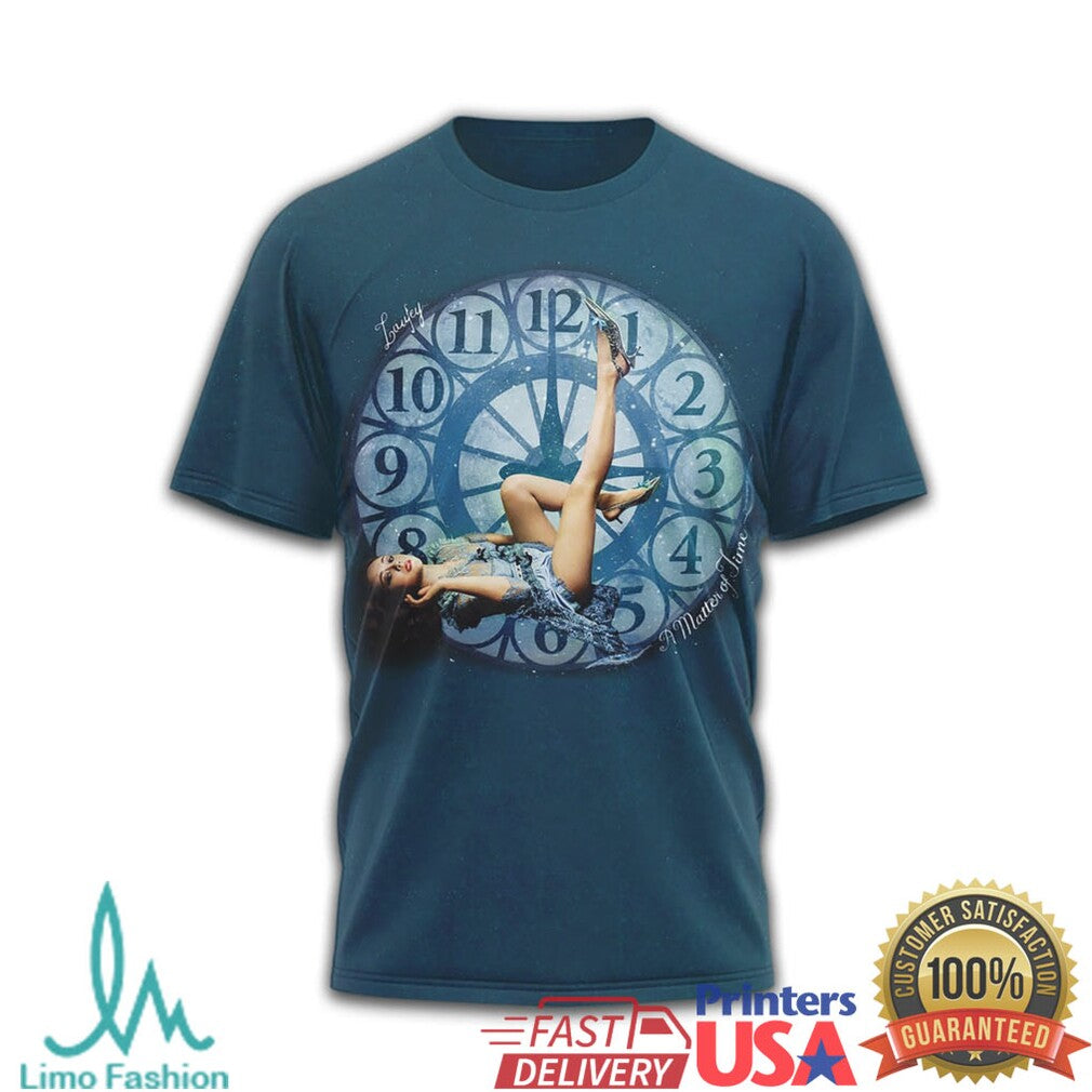 Laufey A Matter of Time Tour 2025 2026 Concert Schedule Blue T Shirt - Limotees LLC