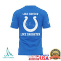 Like Father Like Daughter Indianapolis Colts Kalen Spagnola Signature T Shirt - Limotees LLC