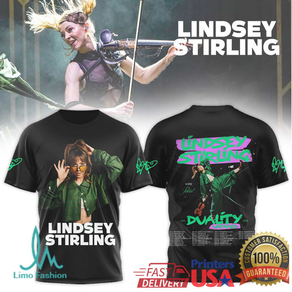 Lindsey Stirling Duality Tour 2024 2025 World Tour Concert Hoodie - Limotees LLC