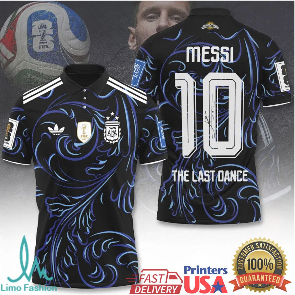 Lionel Messi Argentina The Last Dance World Cup Champion Fans Football Soccer T Shirt - Limotees LLC