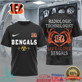 Live Love Bengals Radiologic Technologist T Shirt Cincinnati Football Rad Tech Skeleton T Shirt - Limotees LLC