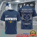 Live Love Cowboys Radiologic Technologist T Shirt Dallas Football Rad Tech Skeleton Heart Gift - Limotees LLC