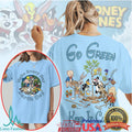 Looney Tunes Go Green Keep It Clean Earth Day Characters Graphic T Shirt - Limotees LLC