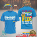 Los Angeles Chargers Christmas Beer & Football Watching Shirt - Limotees LLC