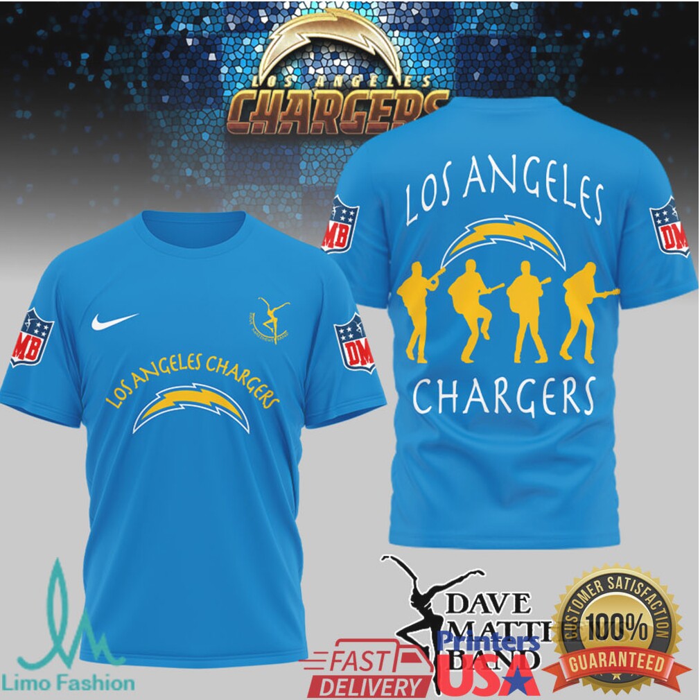 Los Angeles Chargers Dave Matthews Band DMB Tour Style Tee - Limotees LLC