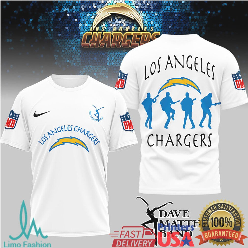Los Angeles Chargers Dave Matthews Band DMB Tour Style Tee - Limotees LLC