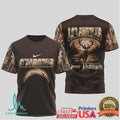 Los Angeles Chargers Deer Hunting Camo Tshirt - Limotees LLC