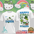 Los Angeles Chargers Hello Kitty St. Patrick's Day Football T Shirt - Limotees LLC