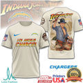 Los Angeles Chargers Indiana Jones Adventure Theme Fan T Shirt - Limotees LLC