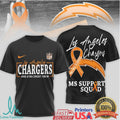 Los Angeles Chargers MS Support Squad Multiple Sclerosis Awareness T Shirt - Limotees LLC