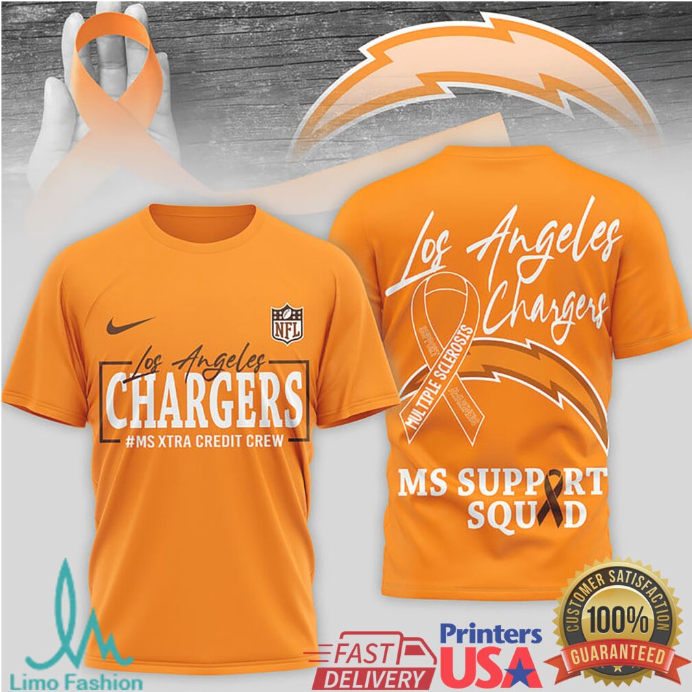 Los Angeles Chargers MS Support Squad Multiple Sclerosis Awareness T Shirt - Limotees LLC