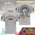 Los Angeles Chargers Native American Heritage Month Graphic T Shirt - Limotees LLC