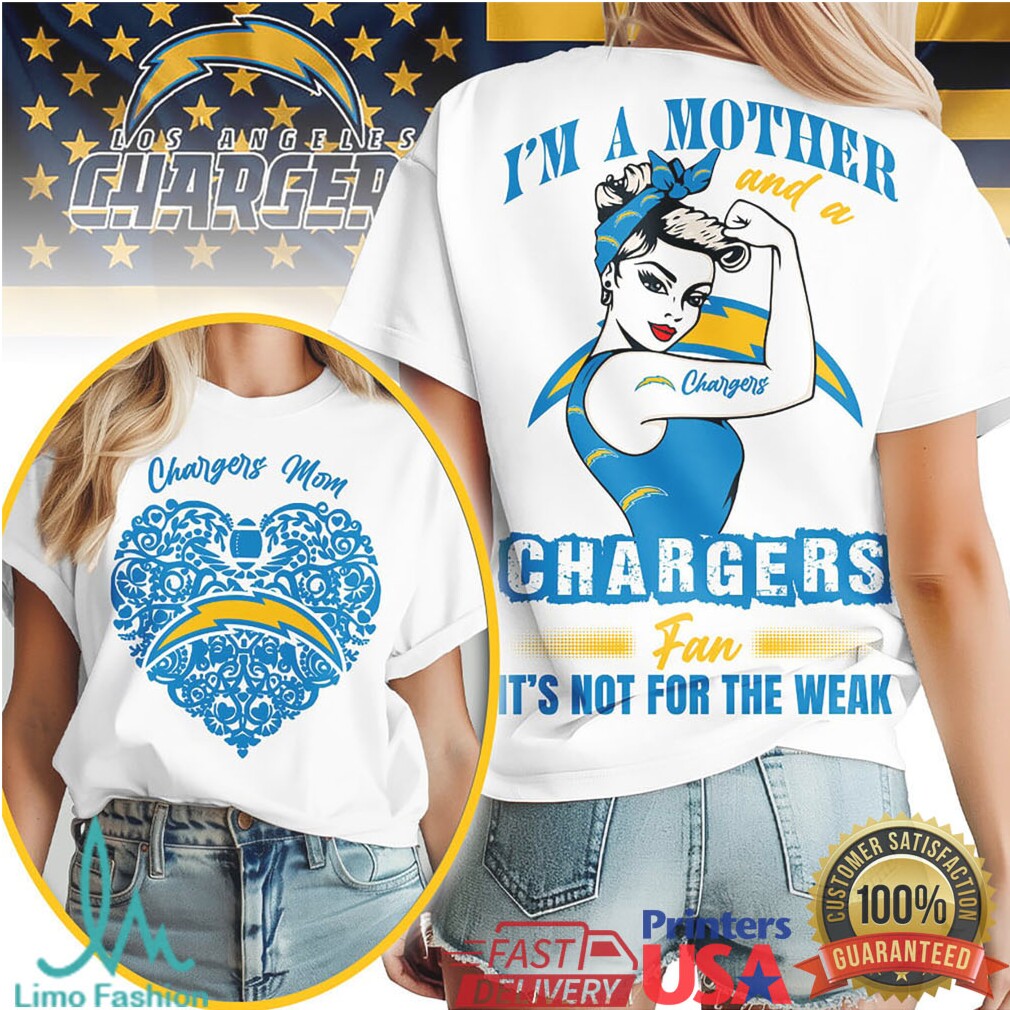 Los Angeles Chargers Official NFL I Am A Mother 3D Shirt - Limotees LLC
