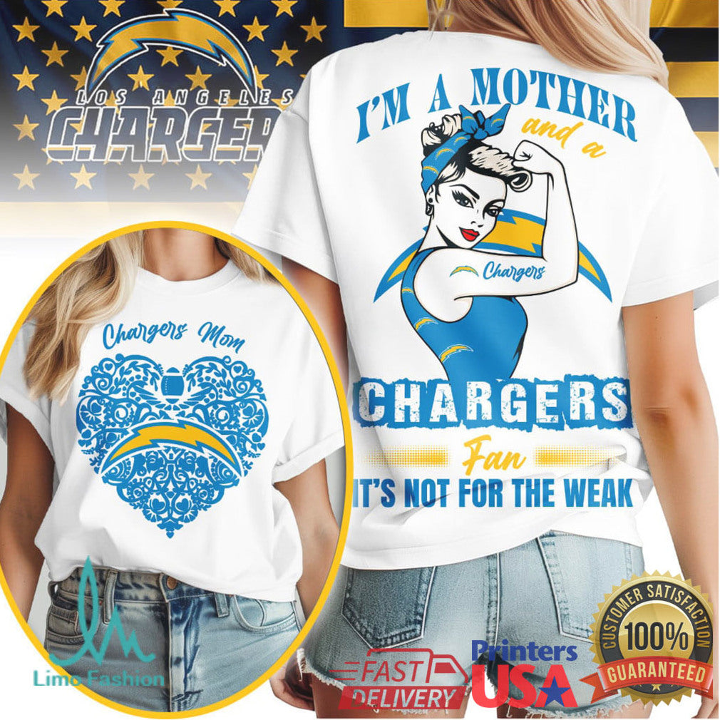 Los Angeles Chargers Official NFL I Am A Mother 3D Shirt - Limotees LLC