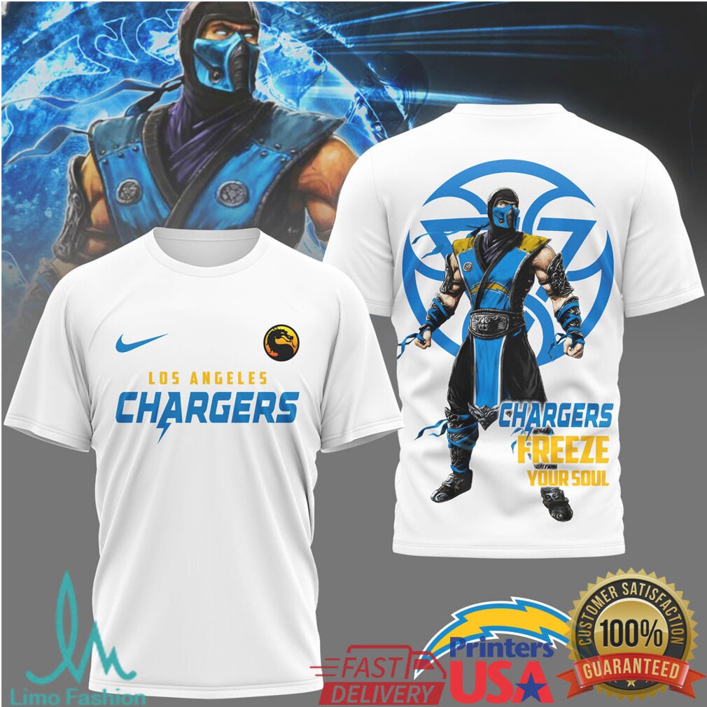 Los Angeles Chargers Official NFL Sub Zero 3D Shirt - Limotees LLC