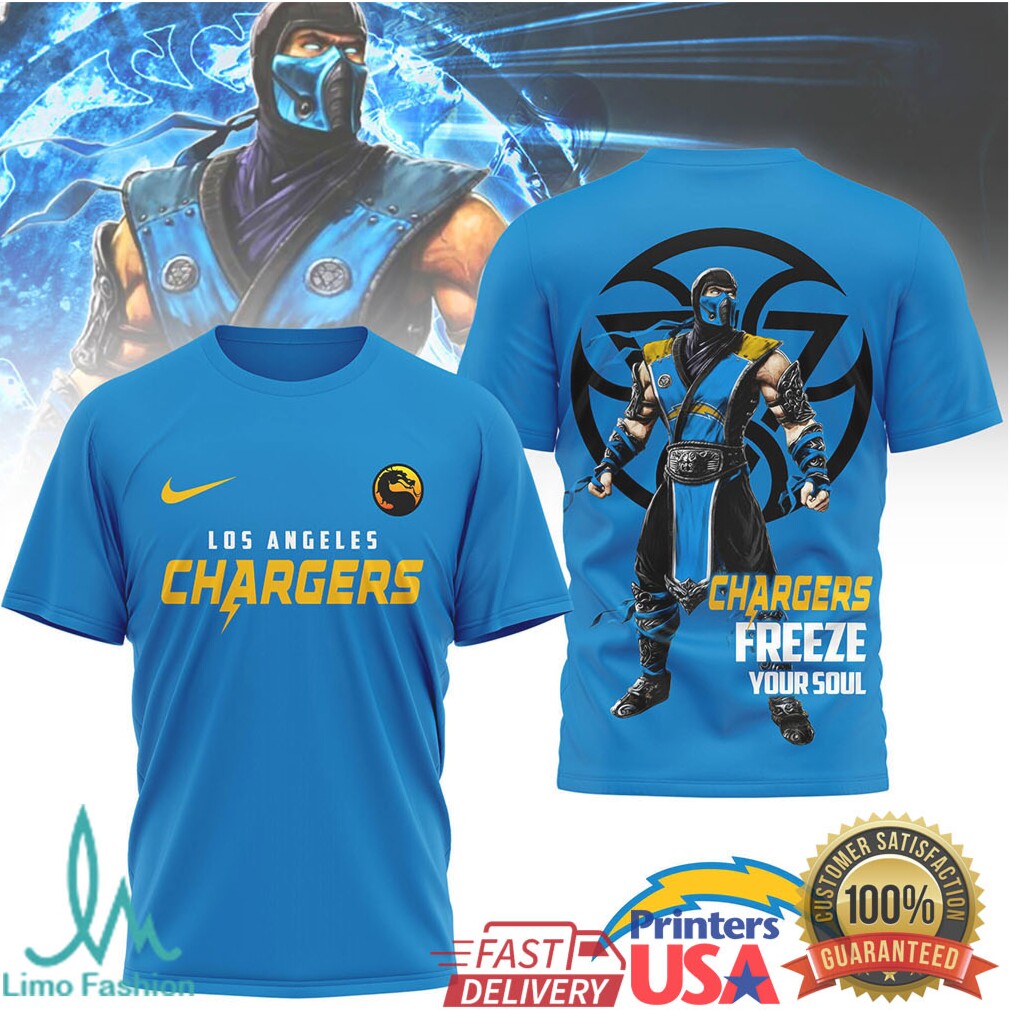 Los Angeles Chargers Official NFL Sub Zero 3D Shirt - Limotees LLC