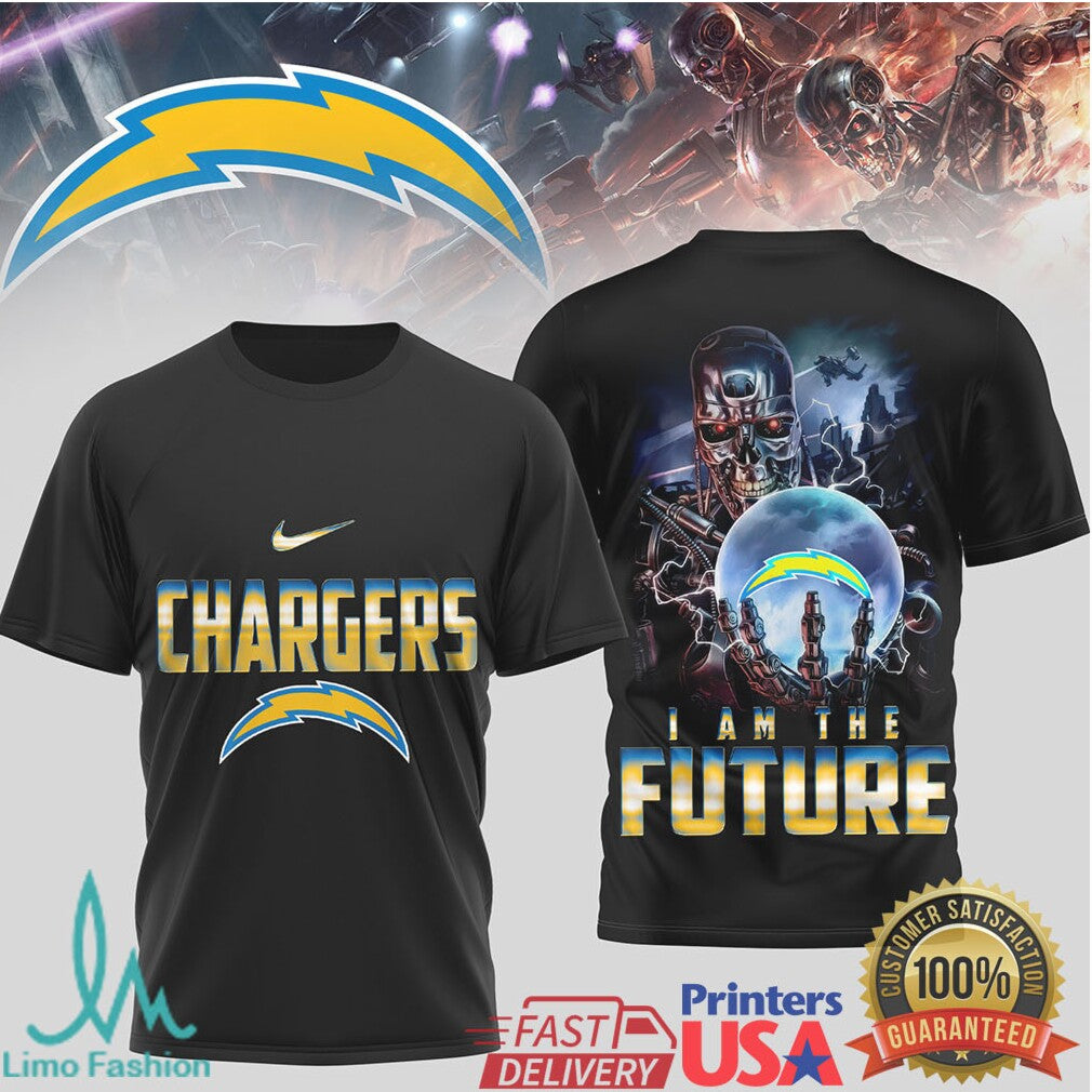 Los Angeles Chargers Terminator I Am The Future Graphic T Shirt - Limotees LLC