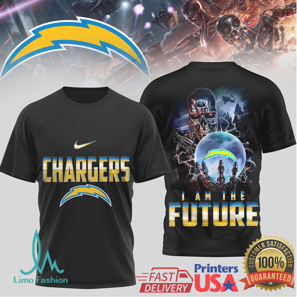 Los Angeles Chargers Terminator I Am The Future Graphic T Shirt - Limotees LLC