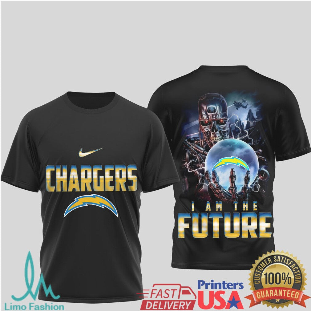 Los Angeles Chargers Terminator I Am The Future Graphic T Shirt - Limotees LLC