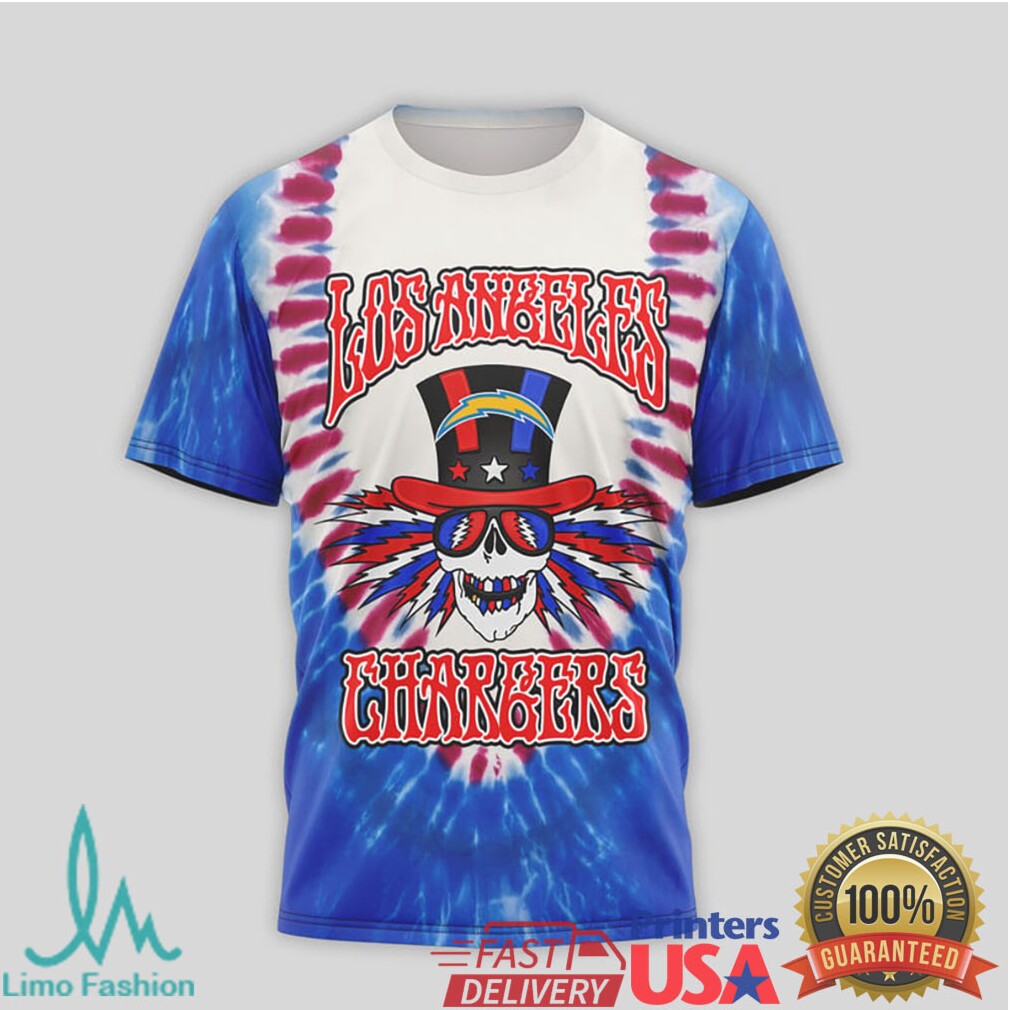 Los Angeles Chargers x Grateful Dead Tie Dye T Shirt