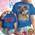 Los Angeles Dodgers Barbie Style Hit The Dang Ball Graphic T Shirt - Limotees LLC