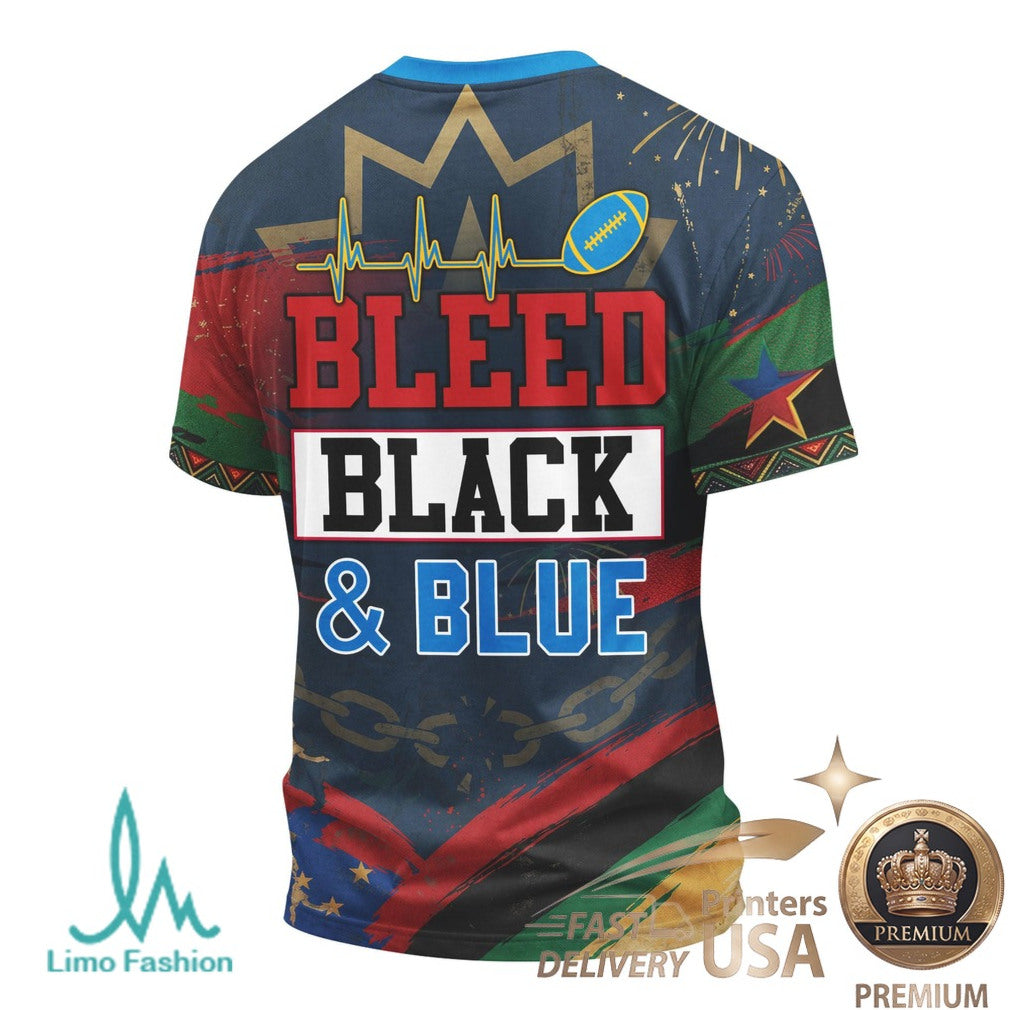 Los Angeles Football Juneteenth Freedom Runs Deep Graphic T Shirt - Limotees LLC