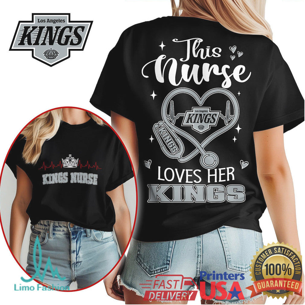 Los Angeles Kings Nurse T Shirt NHL Hockey Fan Nursing Gift - Limotees LLC