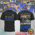 Los Angeles Rams 2026 NFC Champions Victory Graphic T Shirt - Limotees LLC