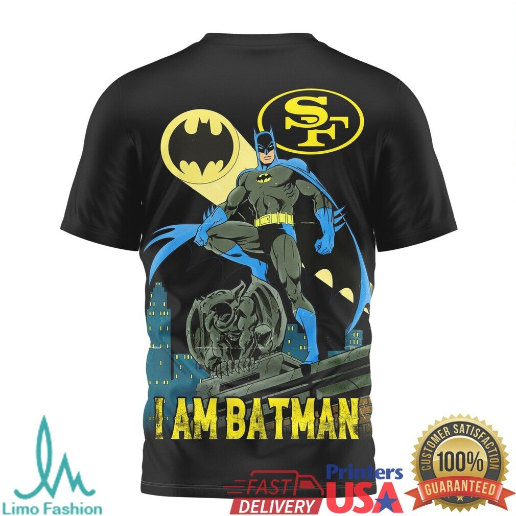 Los Angeles Rams Batman Gotham Style NFL Football Graphic T Shirt - Limotees LLC
