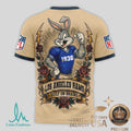 Los Angeles Rams Bugs Bunny Smart Heart Built On Brains T Shirt - Limotees LLC