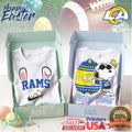 Los Angeles Rams Happy Easter Snoopy Easter Egg Football T Shirt - Limotees LLC