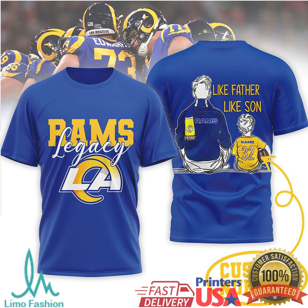 Los Angeles Rams Legacy Personalized Fan Shirt Father & Son Football - Limotees LLC