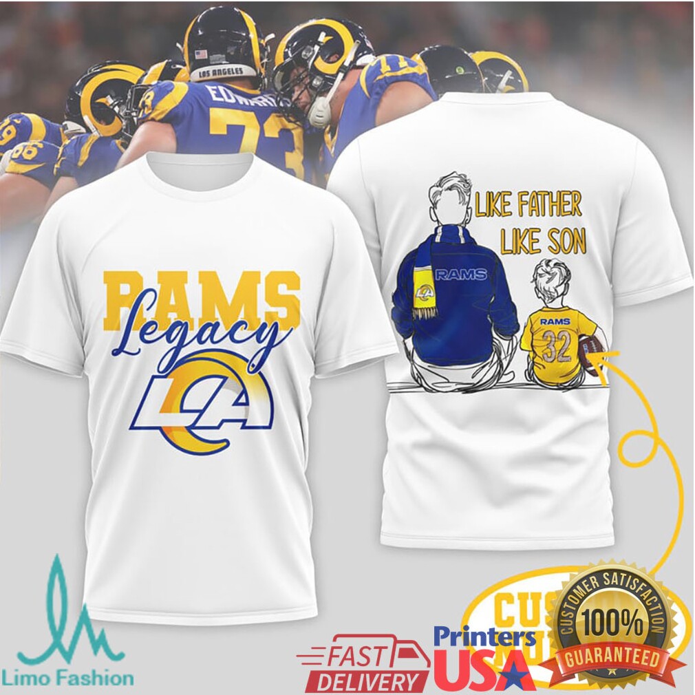 Los Angeles Rams Legacy Personalized Fan Shirt Father & Son Football - Limotees LLC