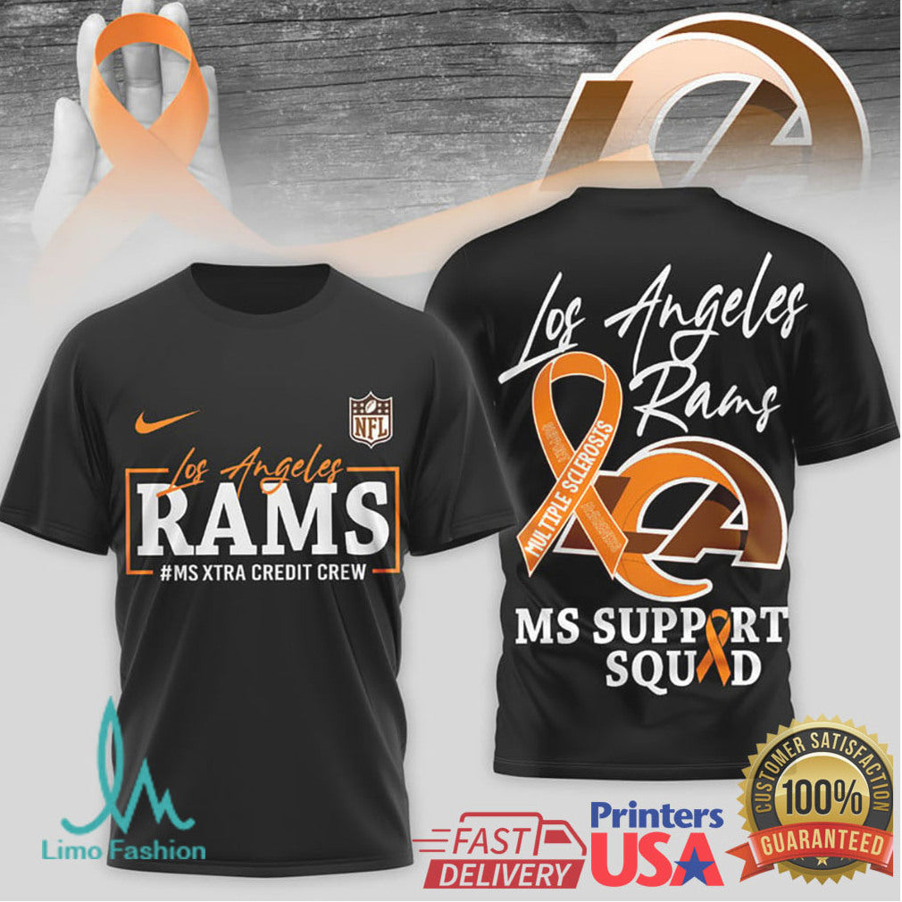 Los Angeles Rams MS Support Squad Multiple Sclerosis Awareness T Shirt - Limotees LLC
