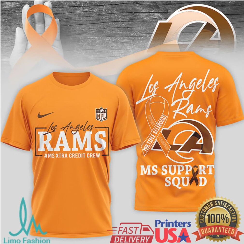 Los Angeles Rams MS Support Squad Multiple Sclerosis Awareness T Shirt - Limotees LLC