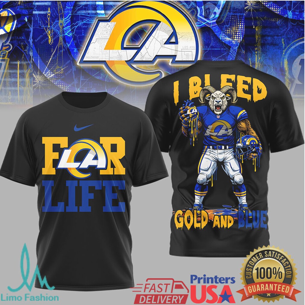 Los Angeles Rams Official NFL Built on Loyalty For Life 3D Shirt