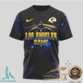 Los Angeles Rams Pink Floyd Galaxy Style Football T Shirt - Limotees LLC