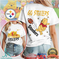 Pittsburgh Steelers Official NFL Winnie The Pooh Go Shirt - Limotees LLC