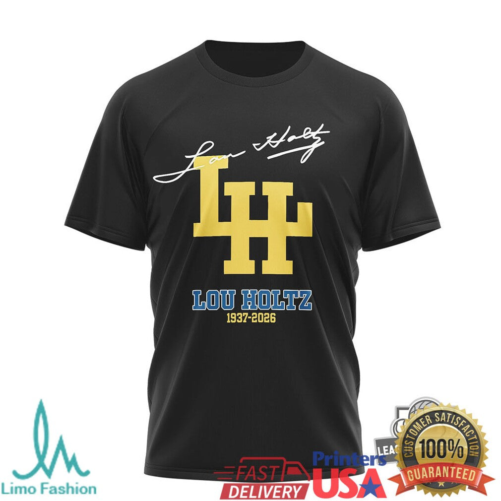 Lou Holtz Memorial T Shirt Legend Coach 1937 2026 Tribute T Shirt
