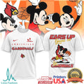 Louisville Cardinals Basketball T Shirt Mickey Mouse Ears Up Game On Sports Fan T Shirt - Limotees LLC